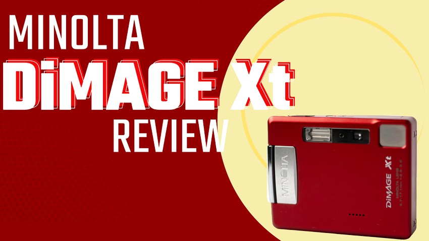 スマホ転送OK】MINOLTA DIMAGE Xt レッド 動作確認済み オールド 